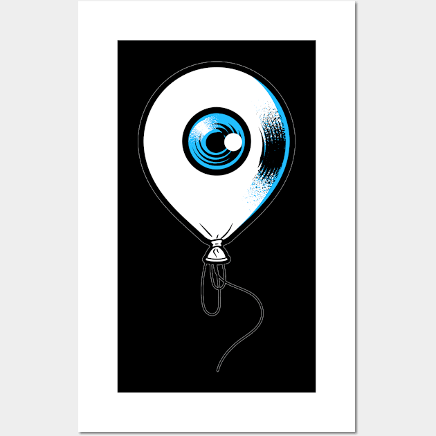 Balloon Eyes Motif Lovers Gift Design Wall Art by Shirtjaeger